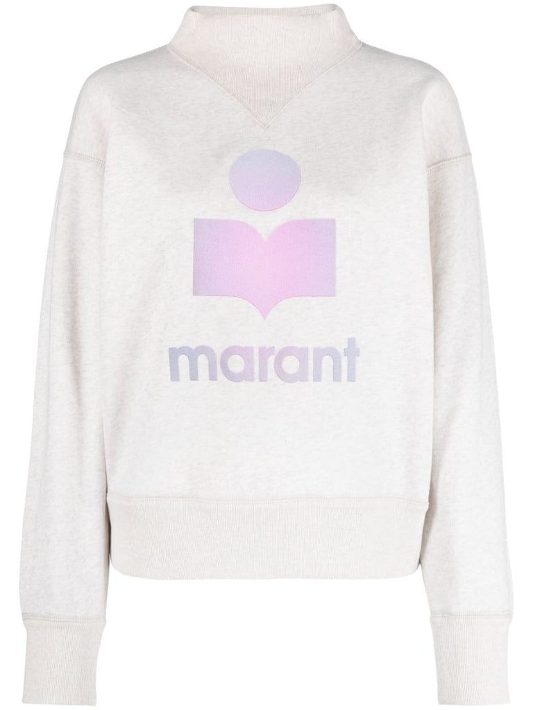 Grey Moby Logo-print Sweatshirt