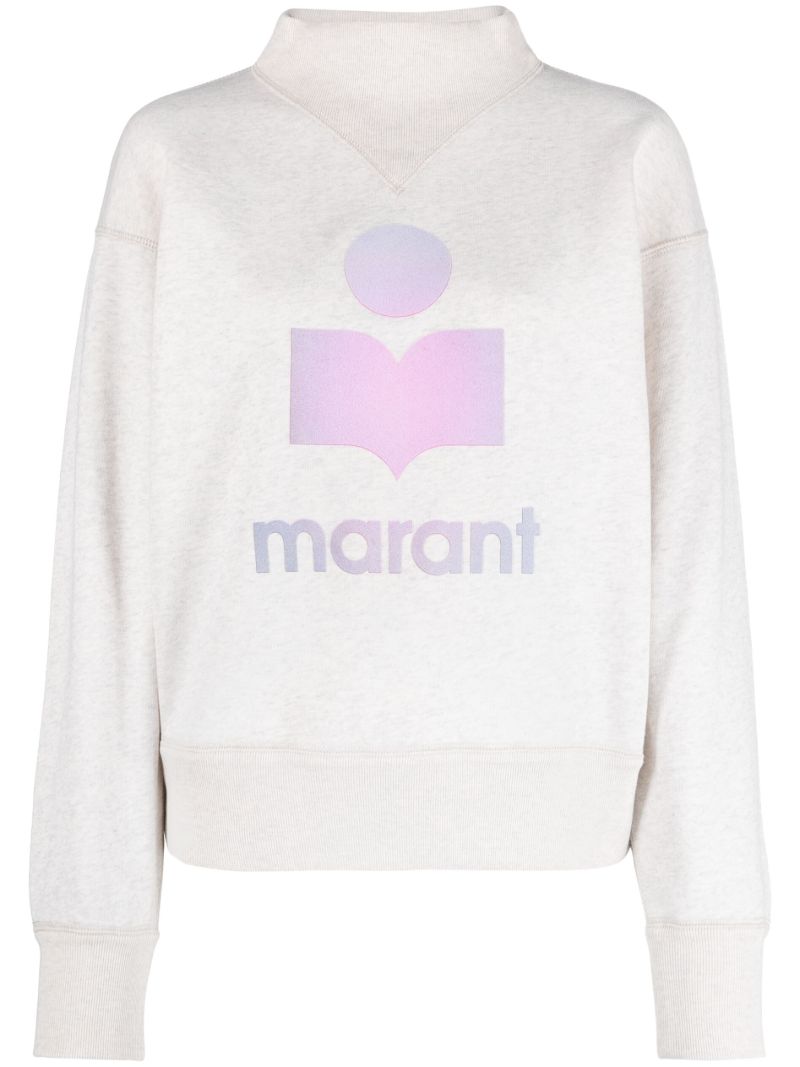 Grey Moby Logo-print Sweatshirt
