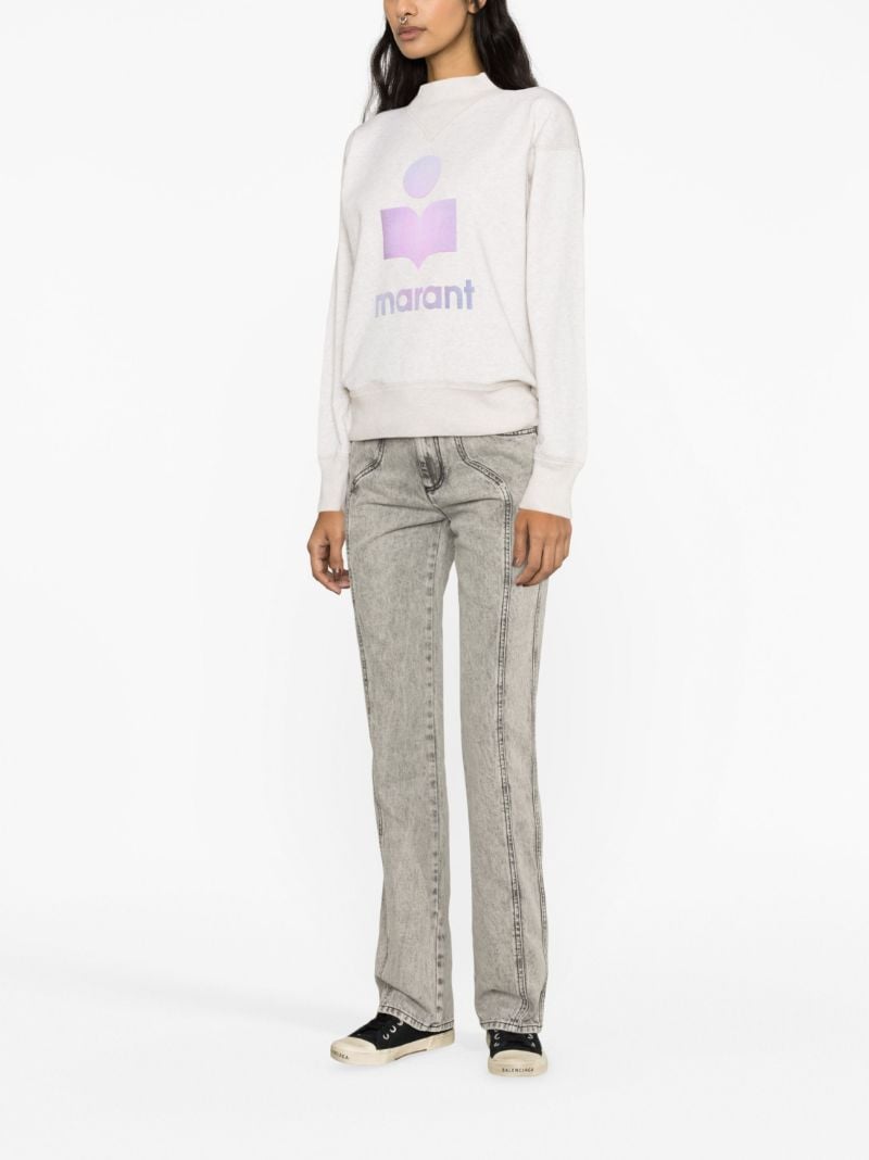 Grey Moby Logo-print Sweatshirt