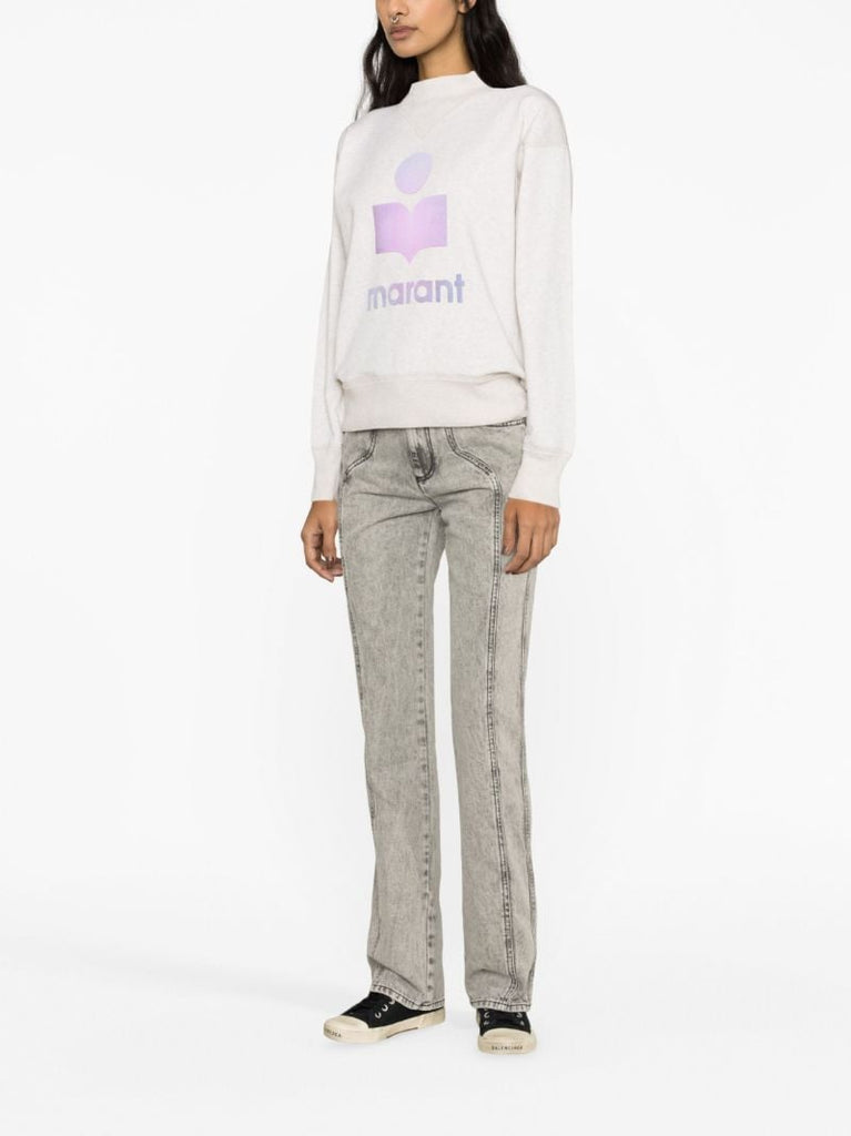 Grey Moby Logo-print Sweatshirt