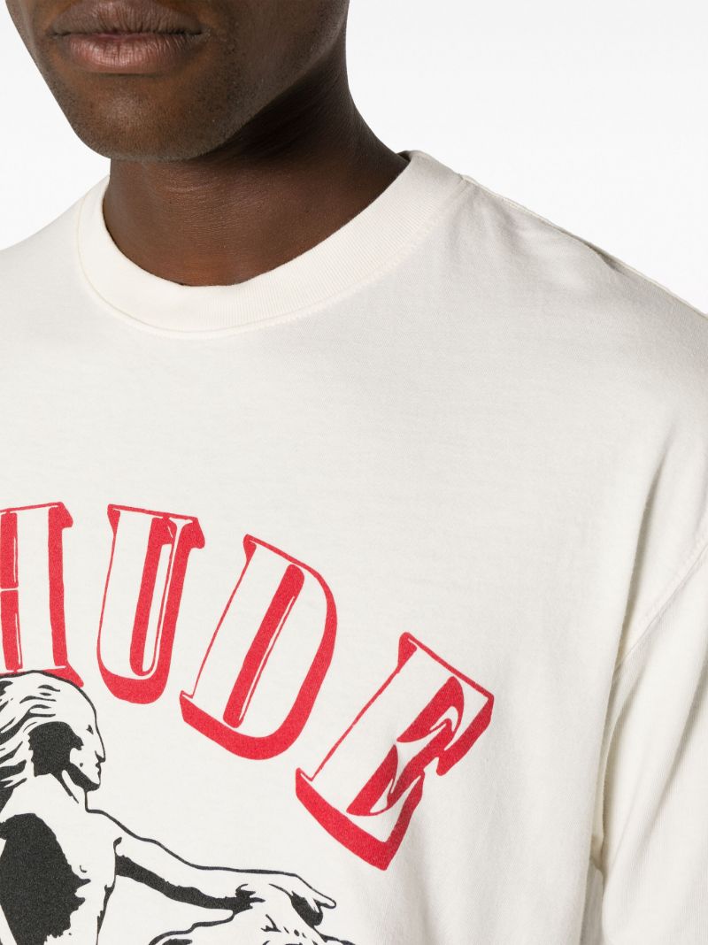 White Legend Lives On-print Cotton T-shirt