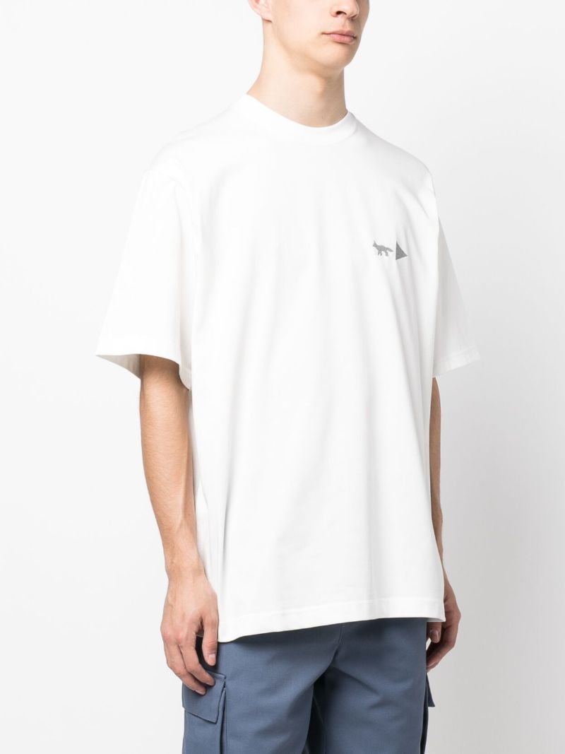 X Maison KitsunÃ_x0083_Â© White Logo T-shirt