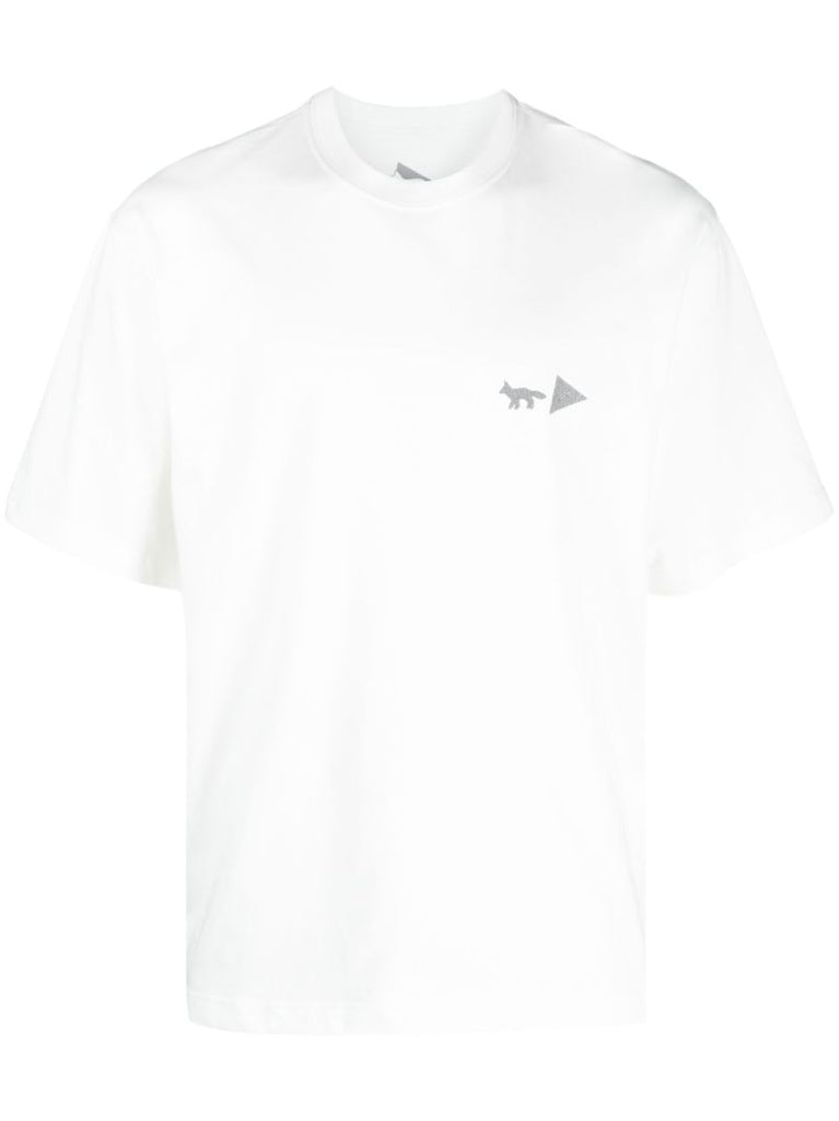 X Maison KitsunÃ_x0083_Â© White Logo T-shirt