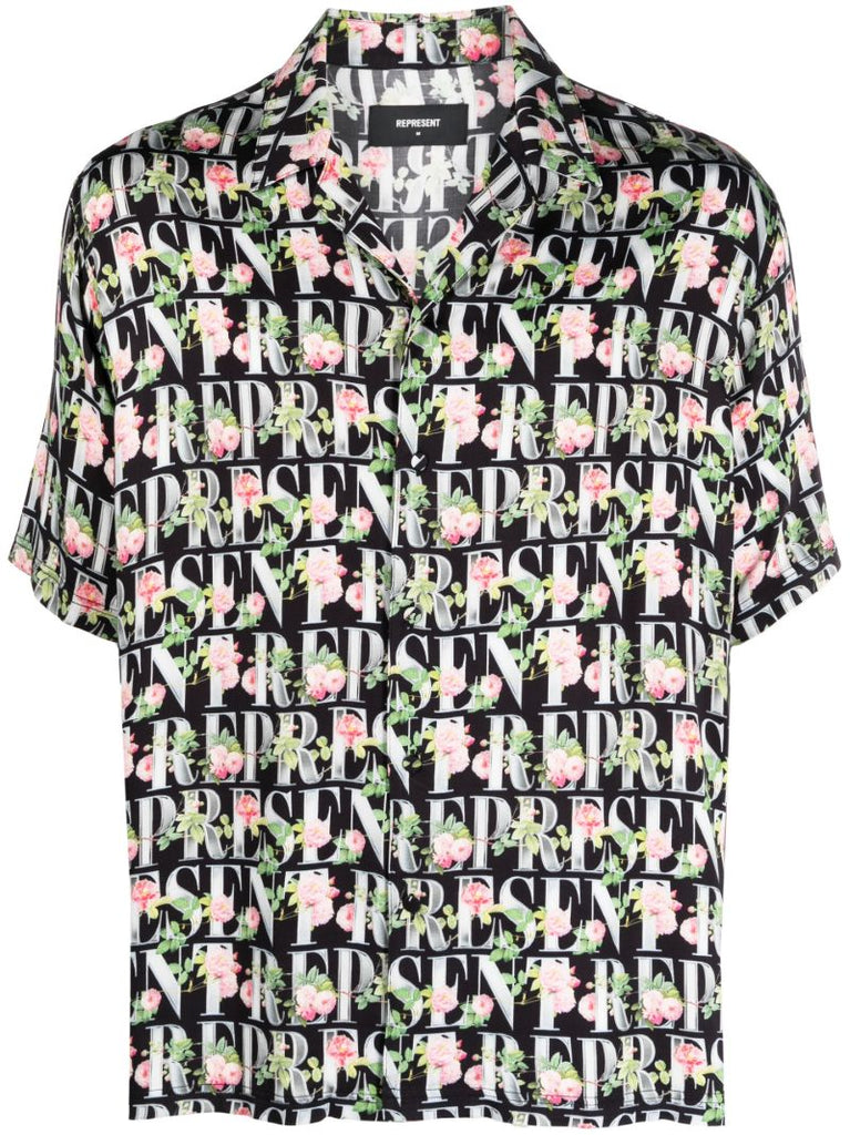 Black Logo-print Shirt