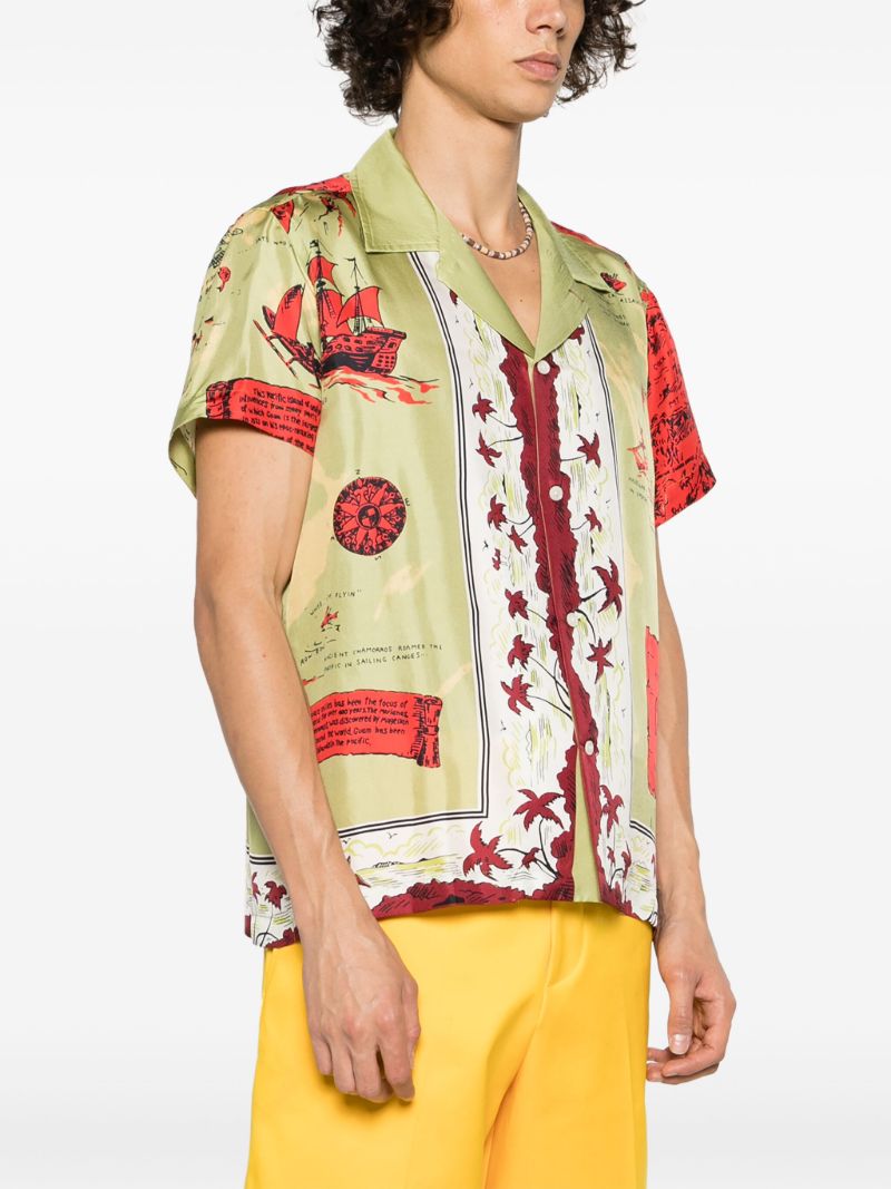 Green Guam Graphic-print Shirt