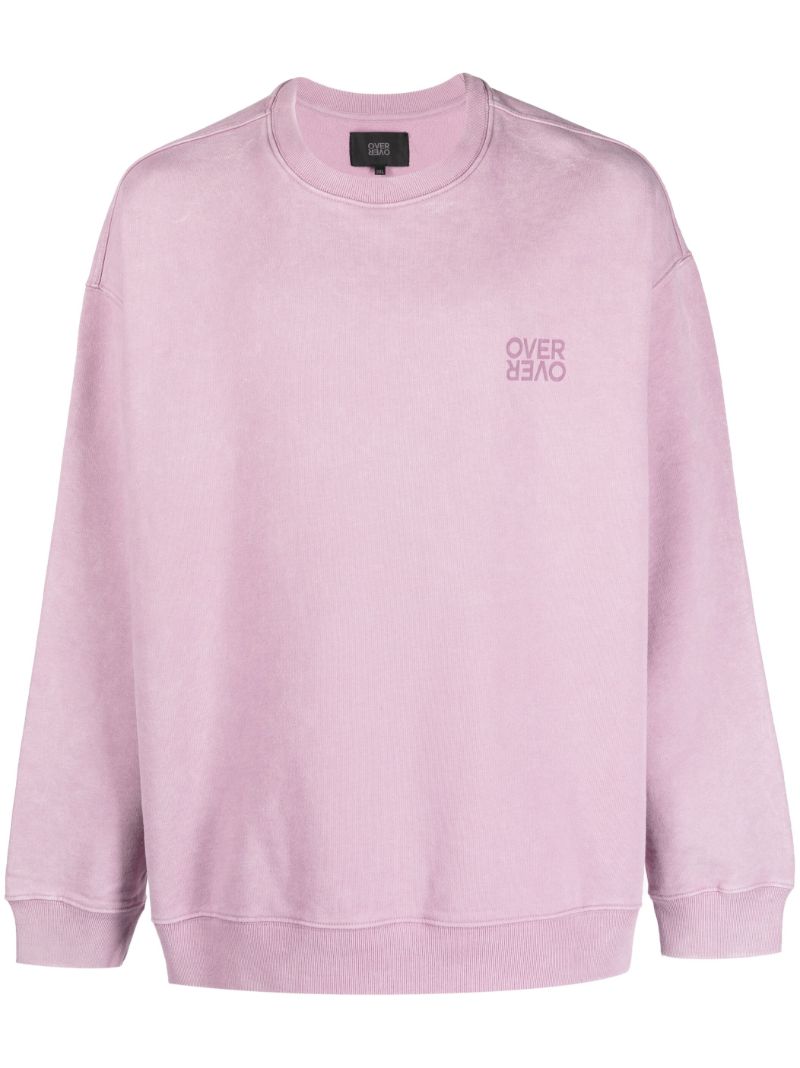 Pink Cotton Easy Sweatshirt