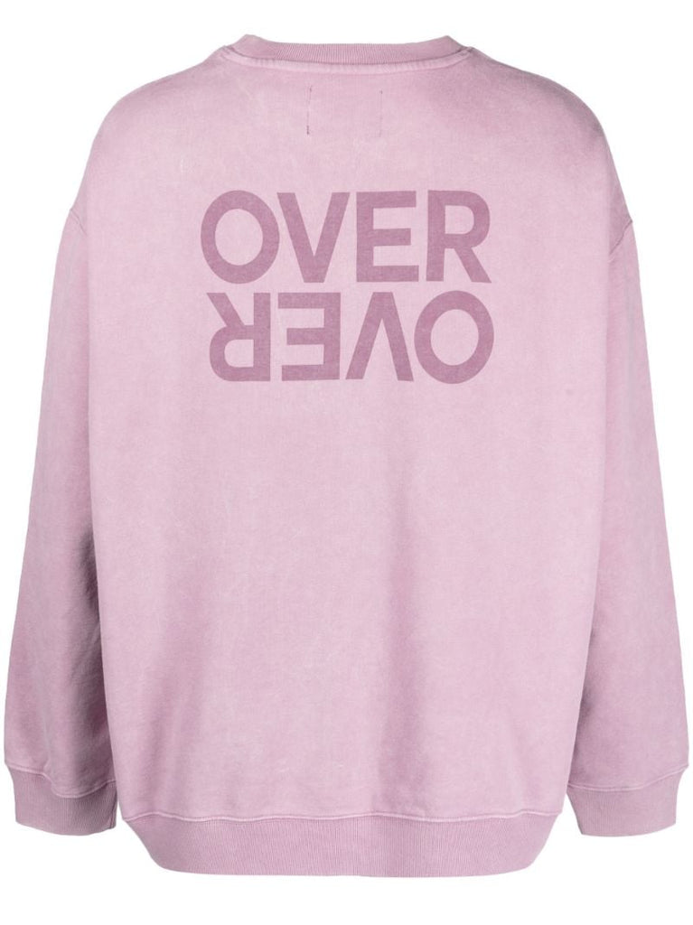 Pink Cotton Easy Sweatshirt