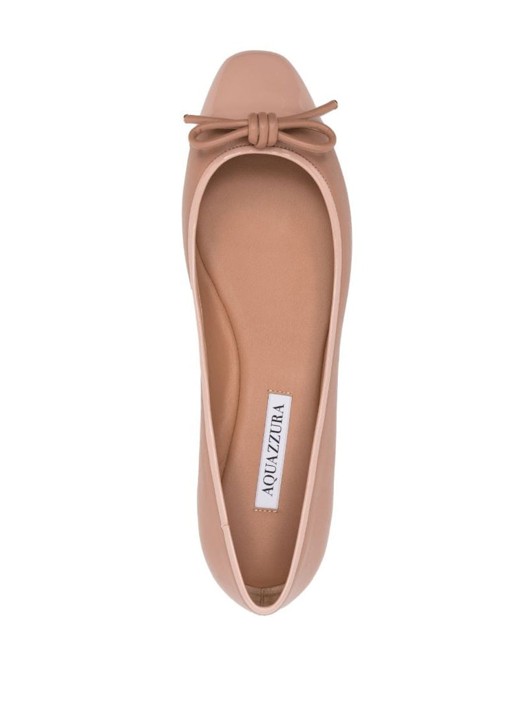 Pink Parisina Leather Ballet Flats