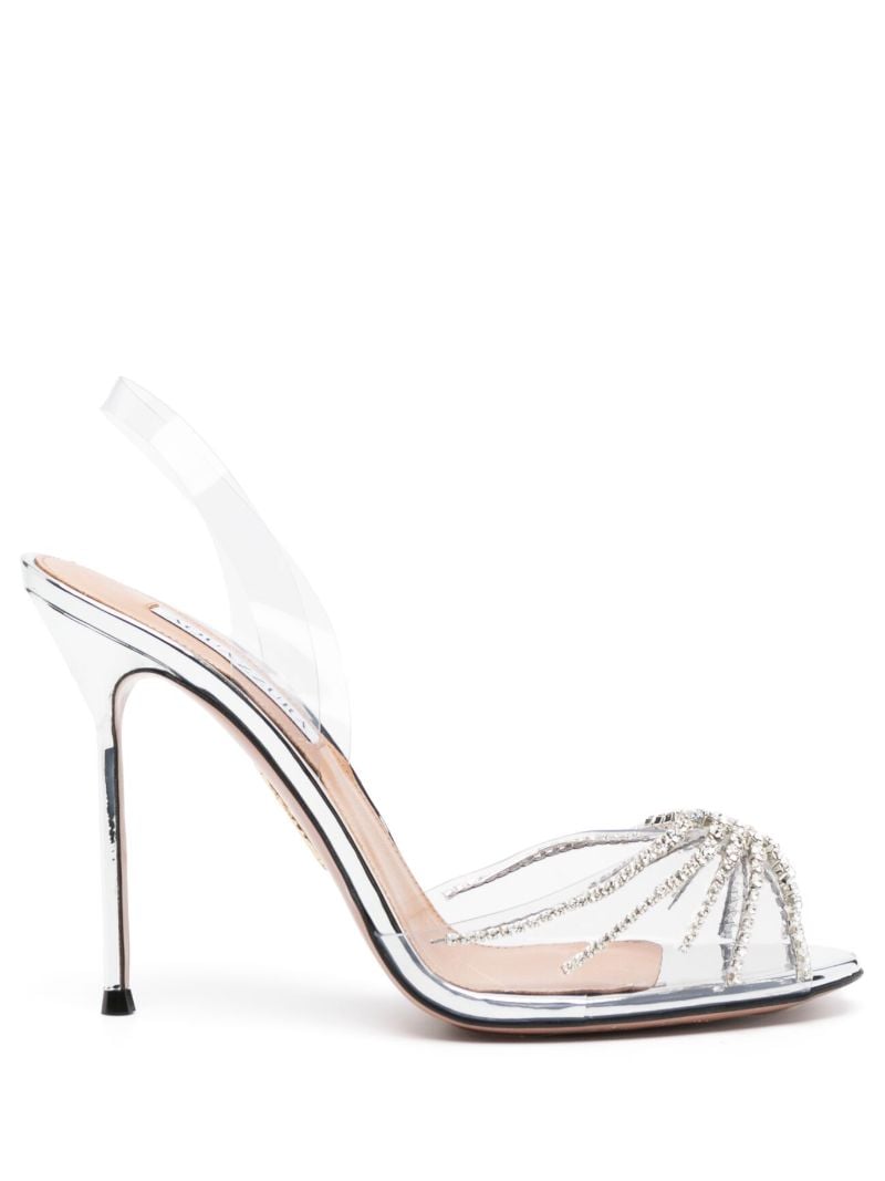 Silver Sunshine 105 Crystal Sandals