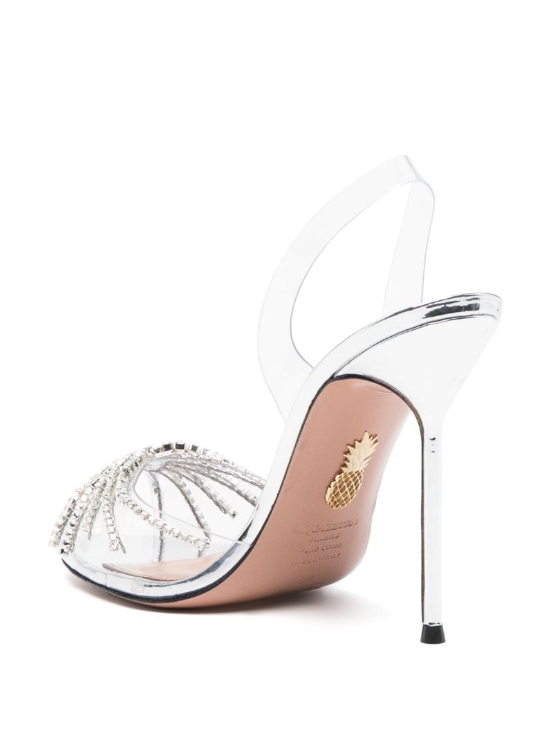 Silver Sunshine 105 Crystal Sandals