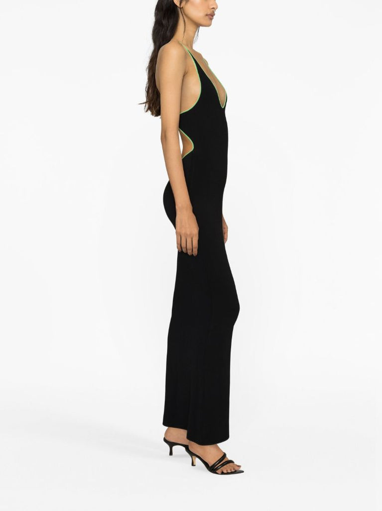Black Vita Knitted Maxi Dress