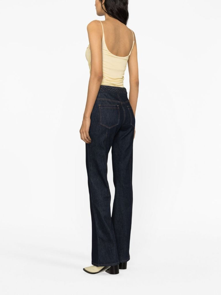 Yellow Gathered Detail Top
