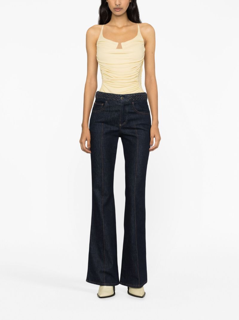 Yellow Gathered Detail Top