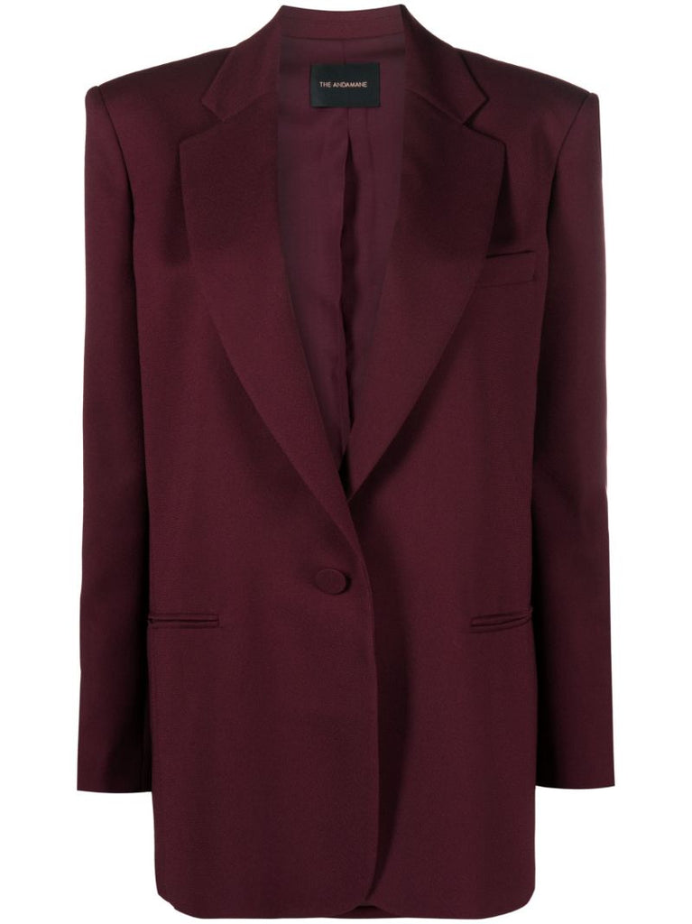 Red Guia Single-breasted Blazer