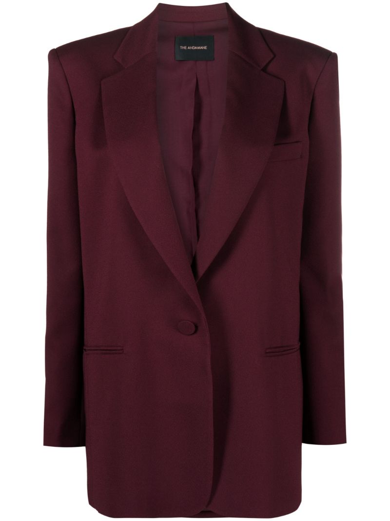 Red Guia Single-breasted Blazer