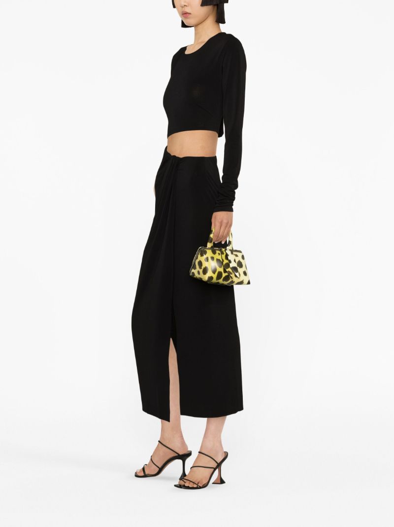 Black Gia Cut-out Midi Dress