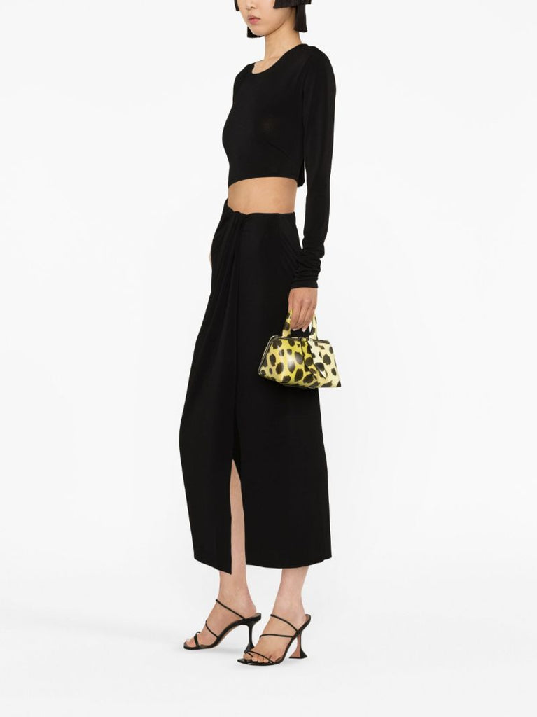 Black Gia Cut-out Midi Dress