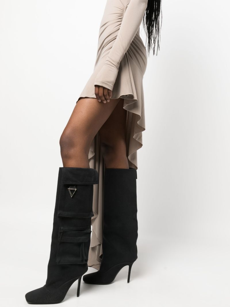 Neutral Nancy Ruffled Asymmetric Maxi Dress