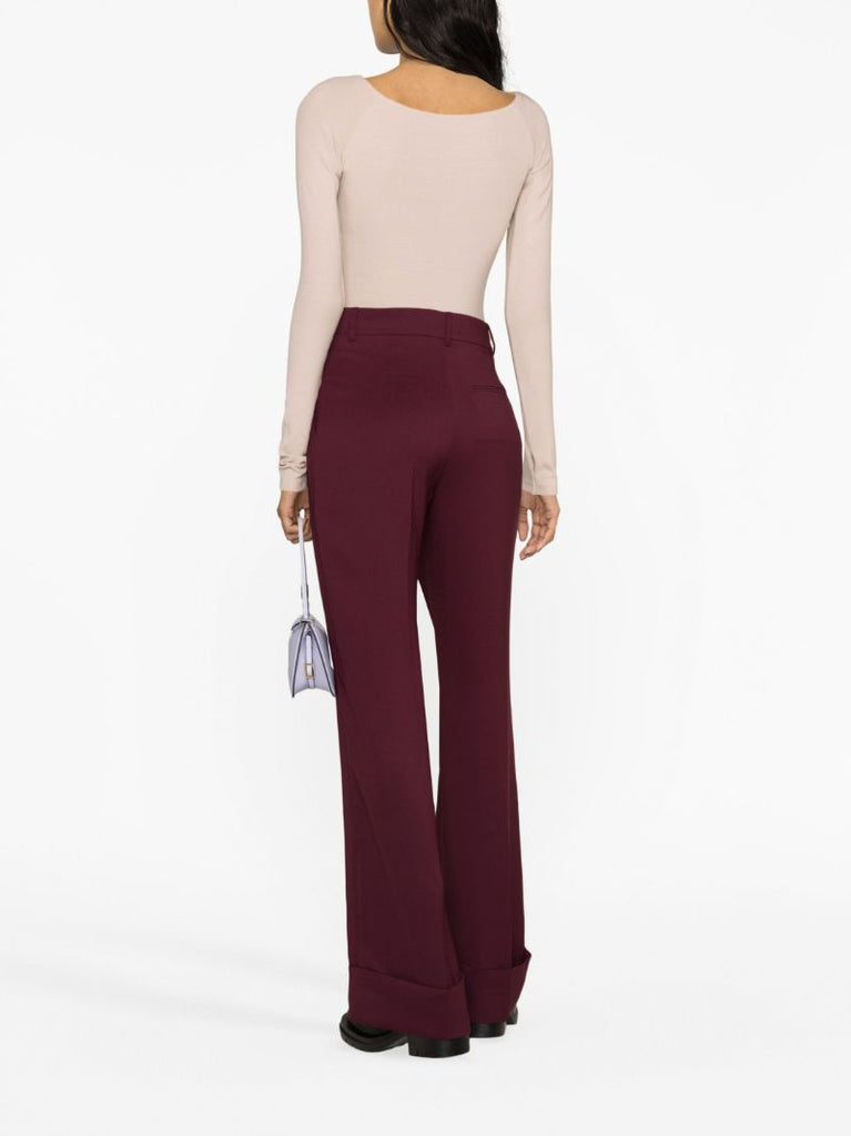 Pink Nadia Scoop-neck Bodysuit
