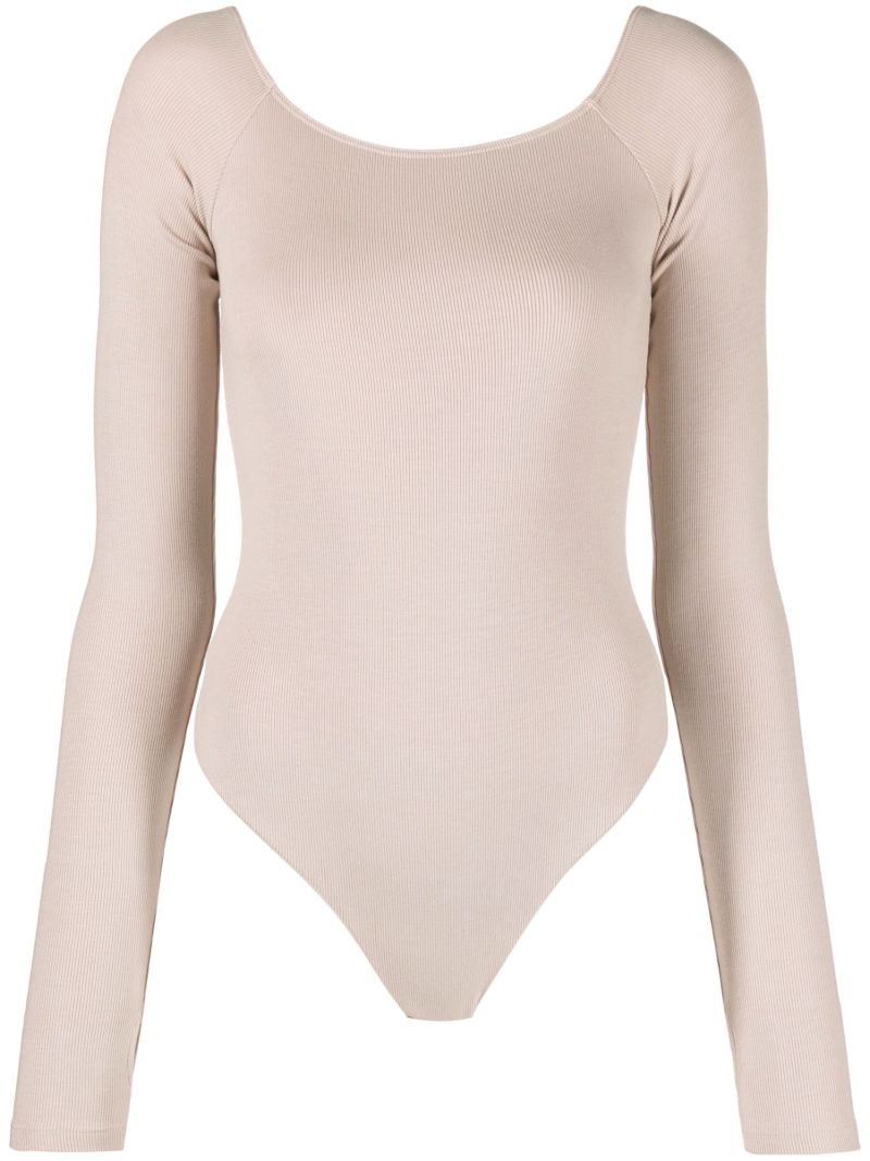 Pink Nadia Scoop-neck Bodysuit
