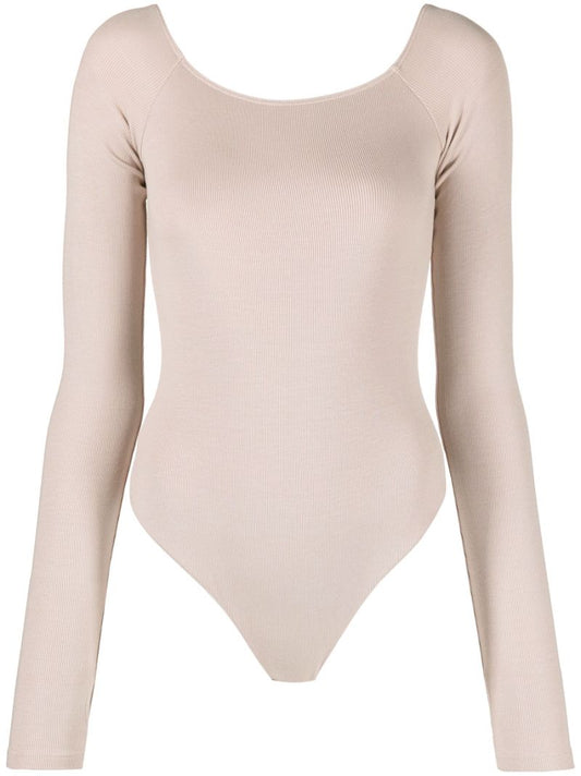 Pink Nadia Scoop-neck Bodysuit