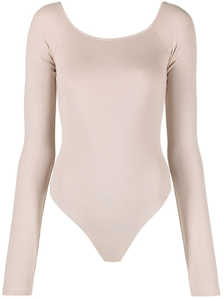 Pink Nadia Scoop-neck Bodysuit