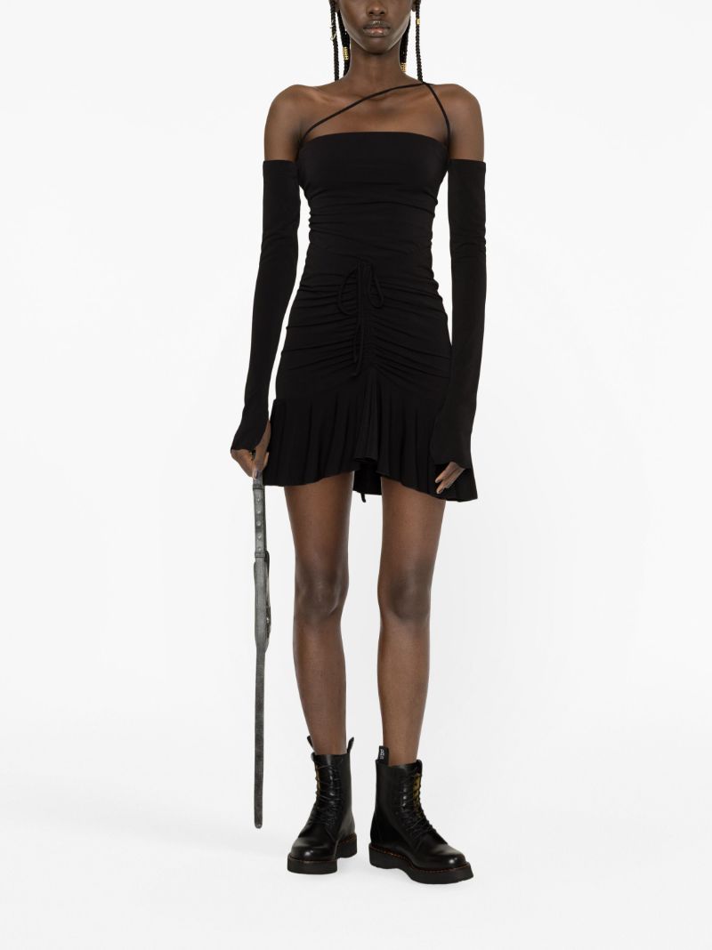 Black Maddy Lace-up Bodysuit