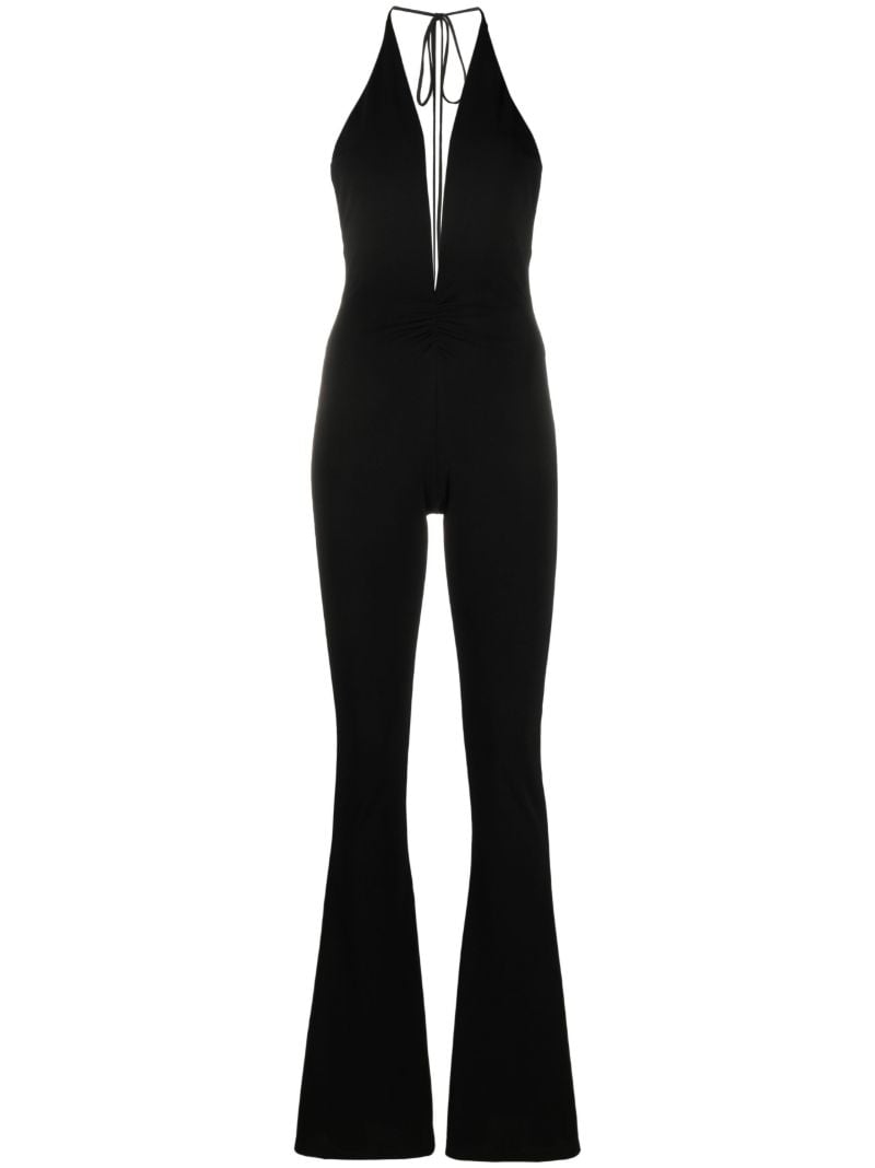 Black Madonna Halterneck Jumpsuit