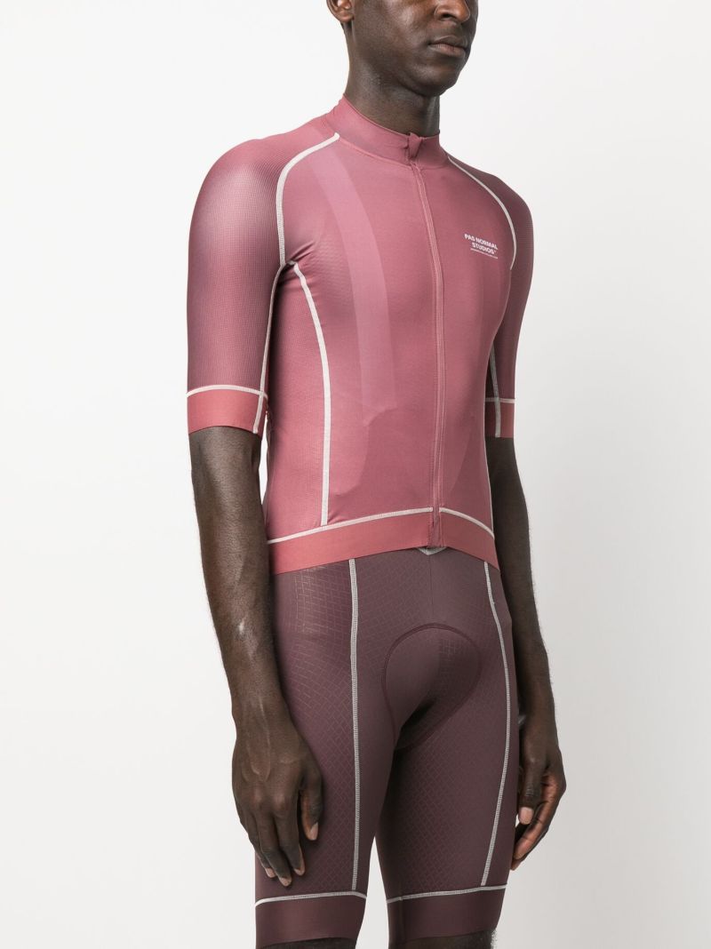 Pink Mechanism Cycling Jersey Top