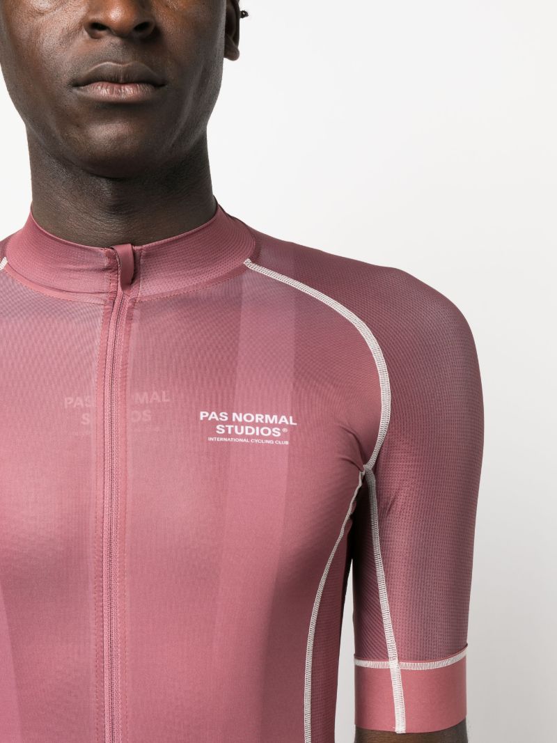 Pink Mechanism Cycling Jersey Top