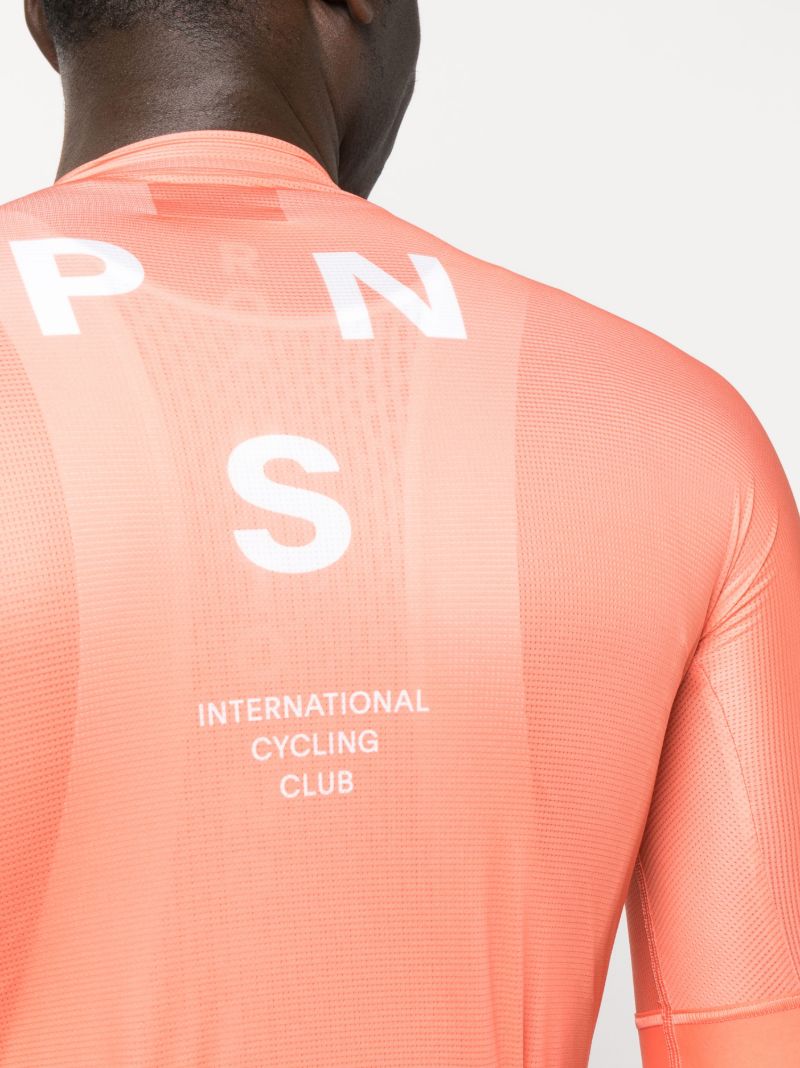 Orange Mechanism Short Sleeve Cycling Jersey