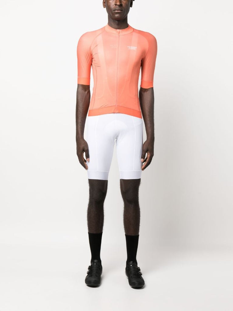 Orange Mechanism Short Sleeve Cycling Jersey