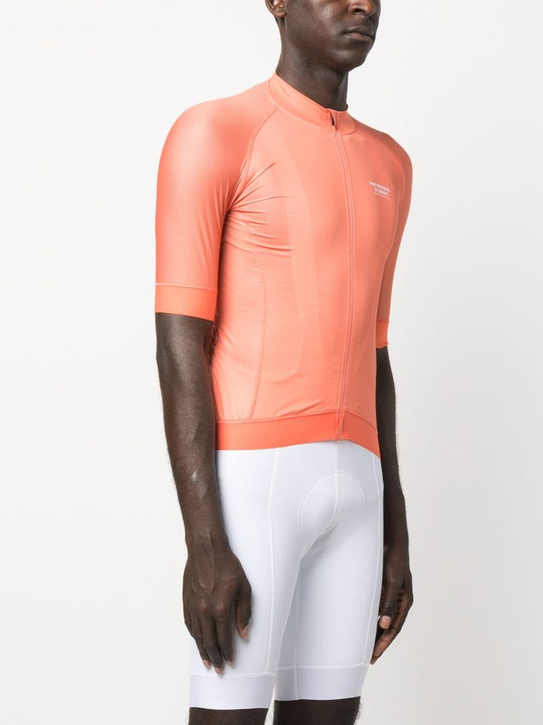 Orange Mechanism Short Sleeve Cycling Jersey