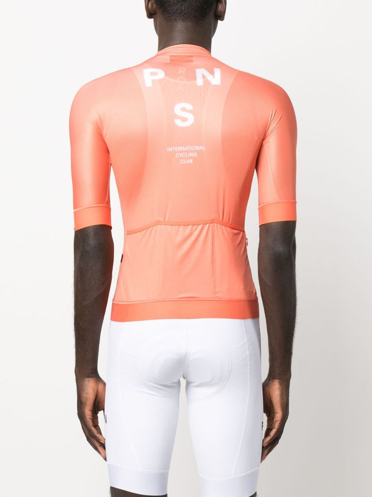 Orange Mechanism Short Sleeve Cycling Jersey