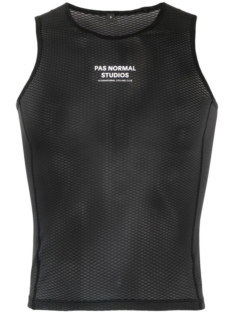 Black Sleeveless Base Layer Vest