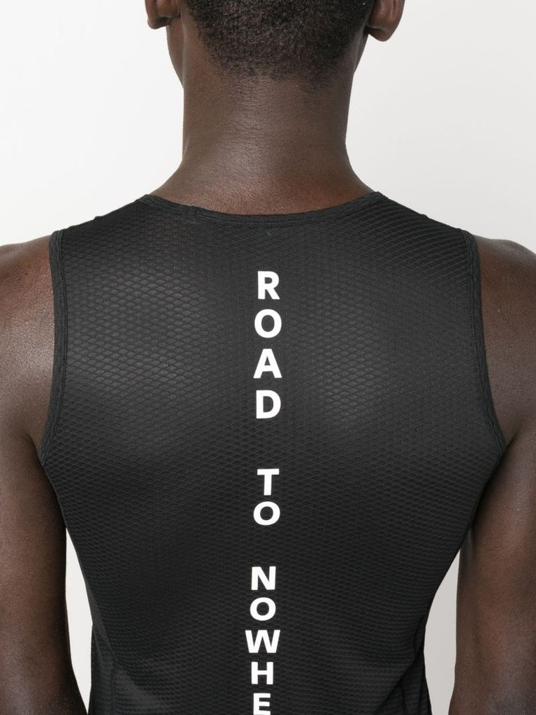 Black Sleeveless Base Layer Vest