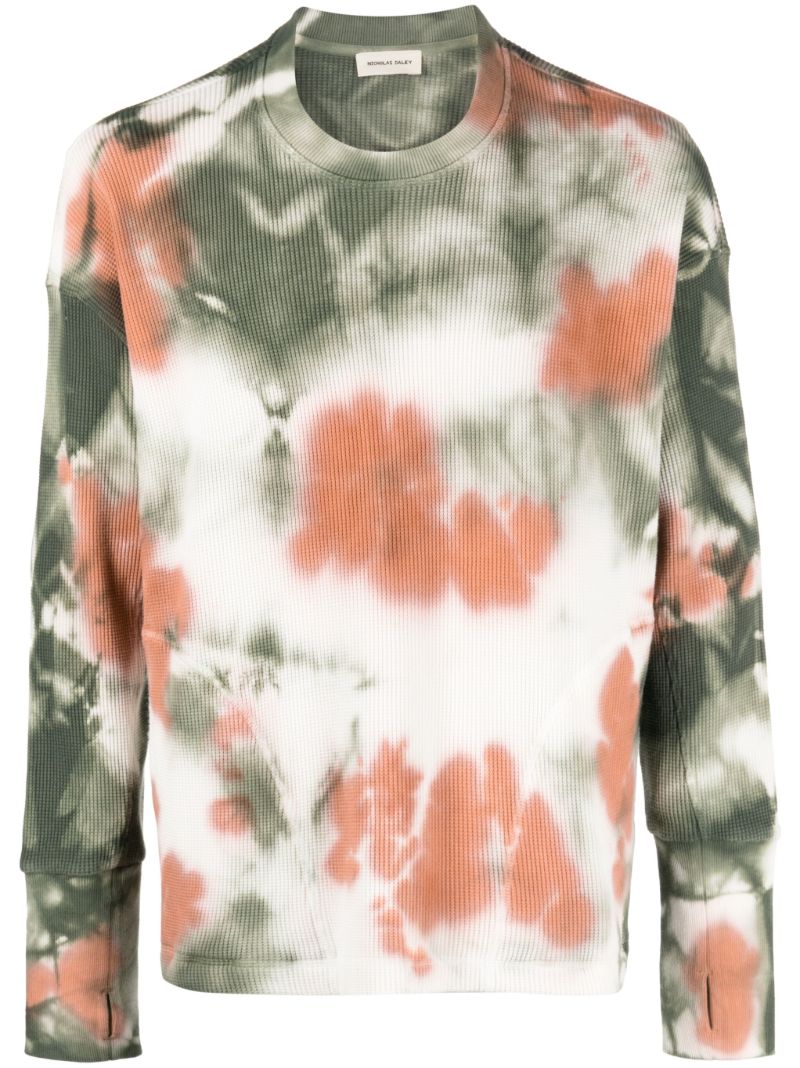 Multicolour Tie-dye Cotton Sweater