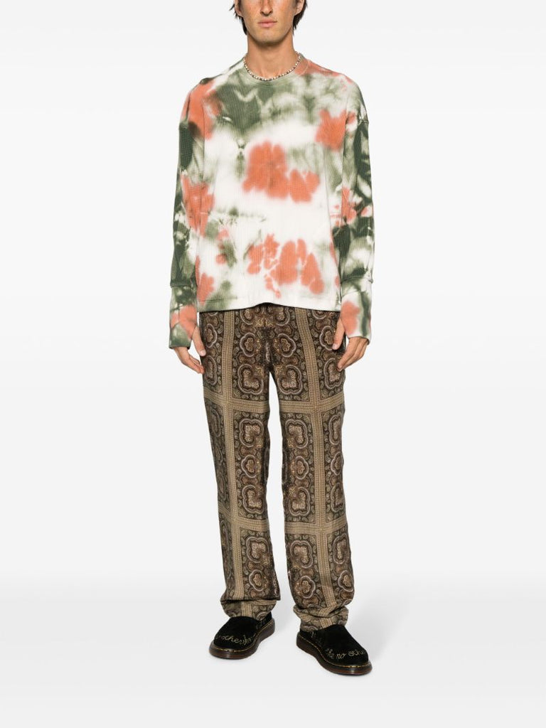 Multicolour Tie-dye Cotton Sweater