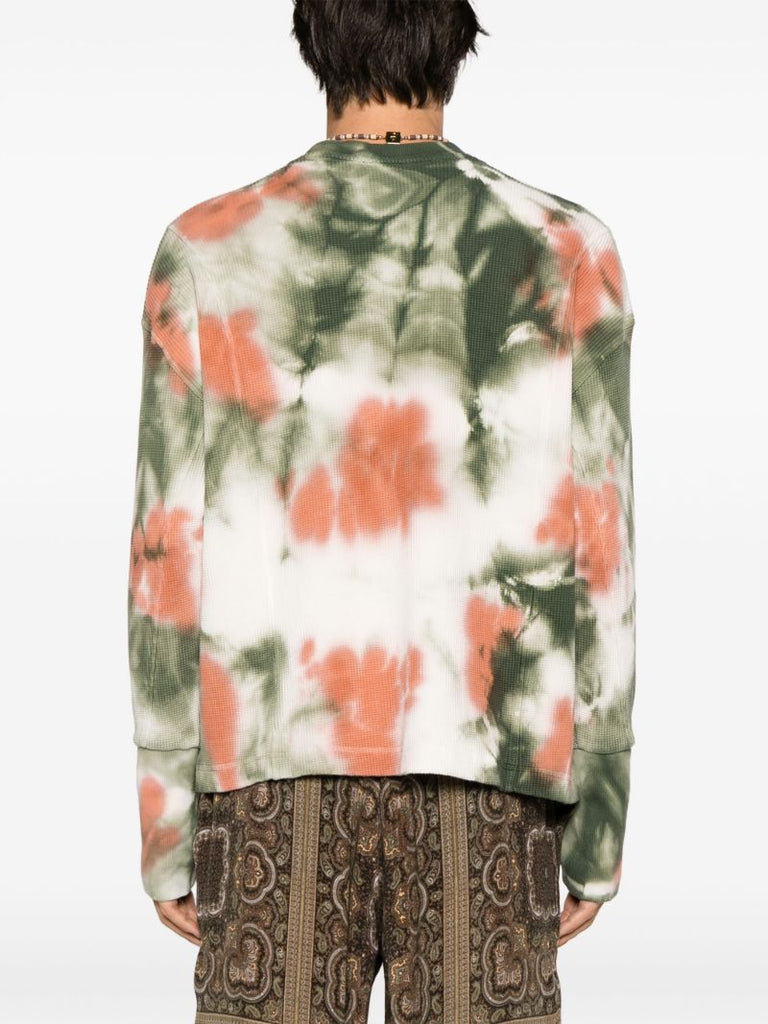 Multicolour Tie-dye Cotton Sweater