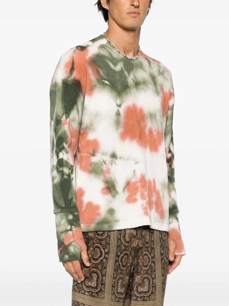 Multicolour Tie-dye Cotton Sweater