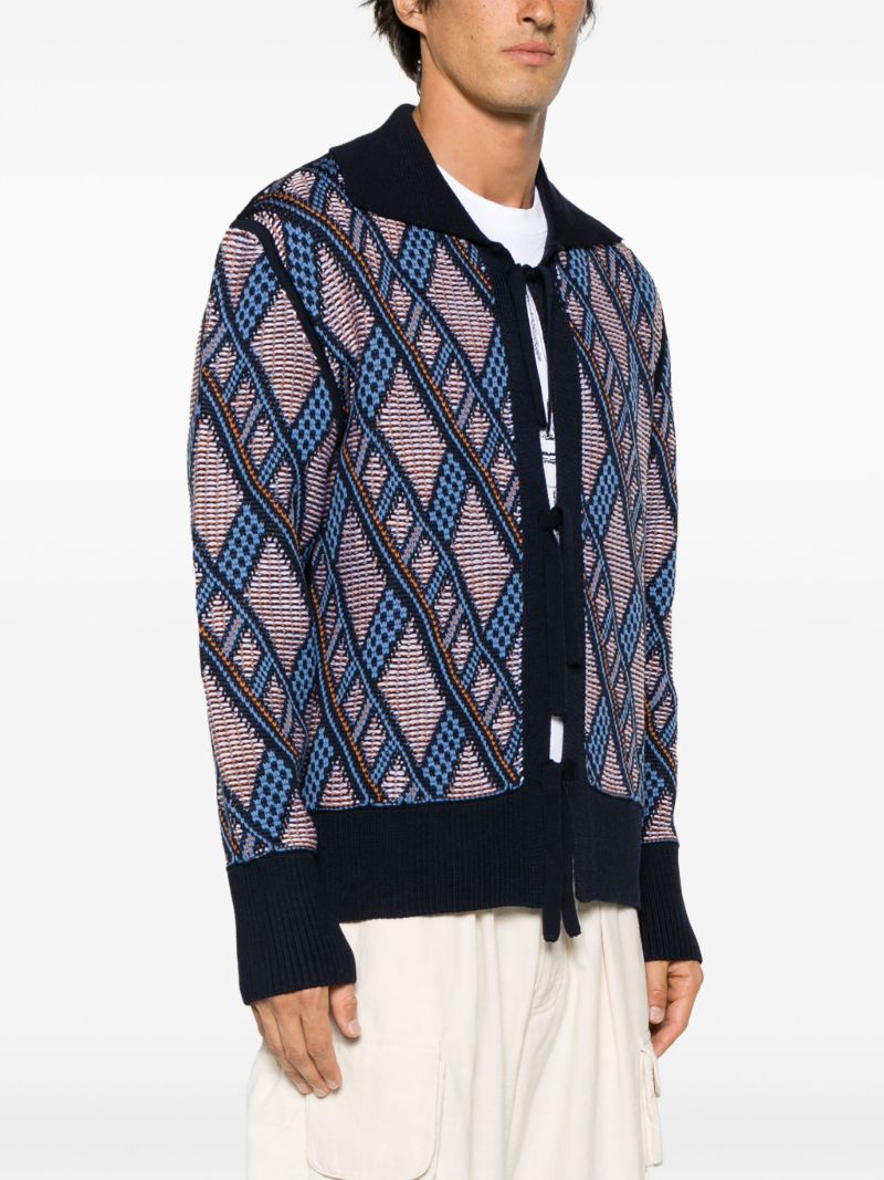 Blue Reversible Merino Wool Shirt