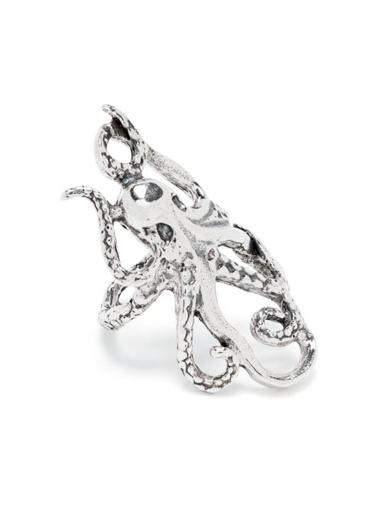 Sterling Silver Octopus Ring
