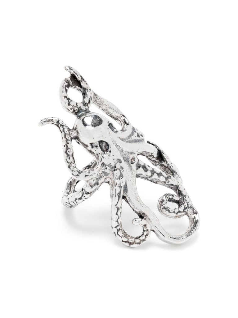 Sterling Silver Octopus Ring