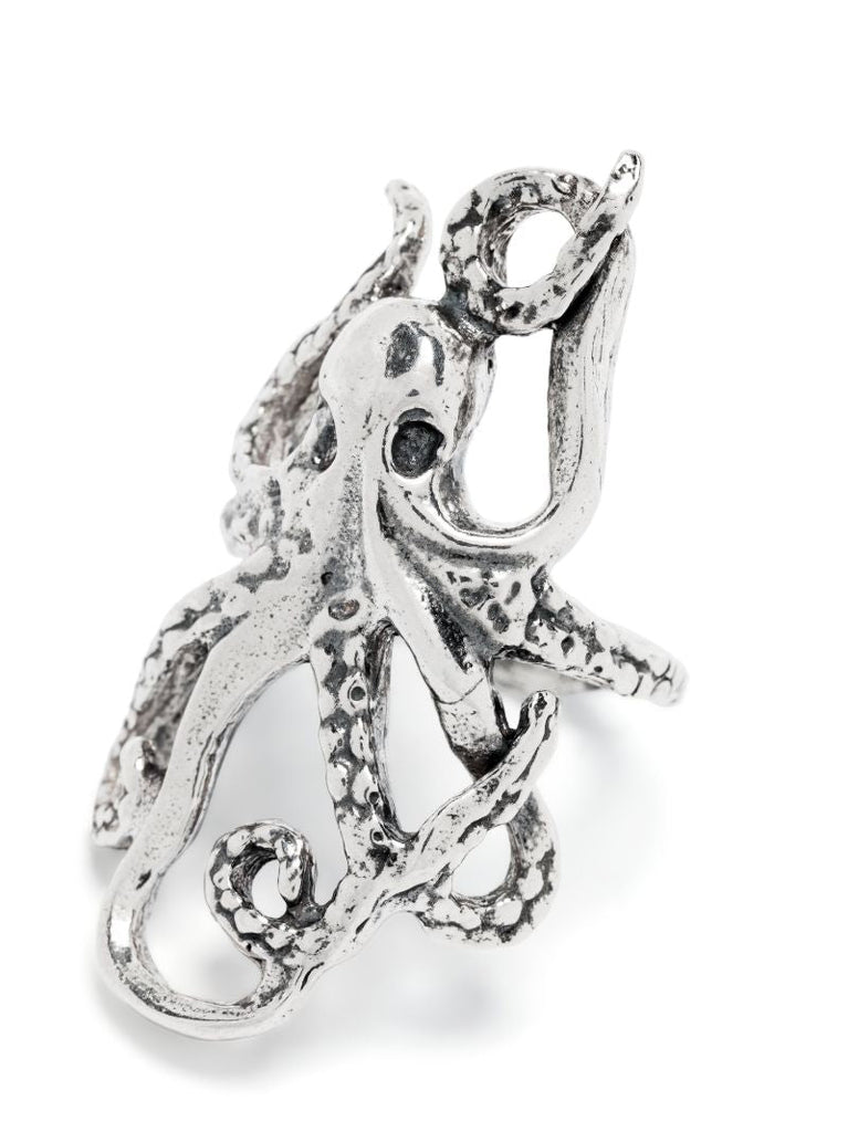 Sterling Silver Octopus Ring