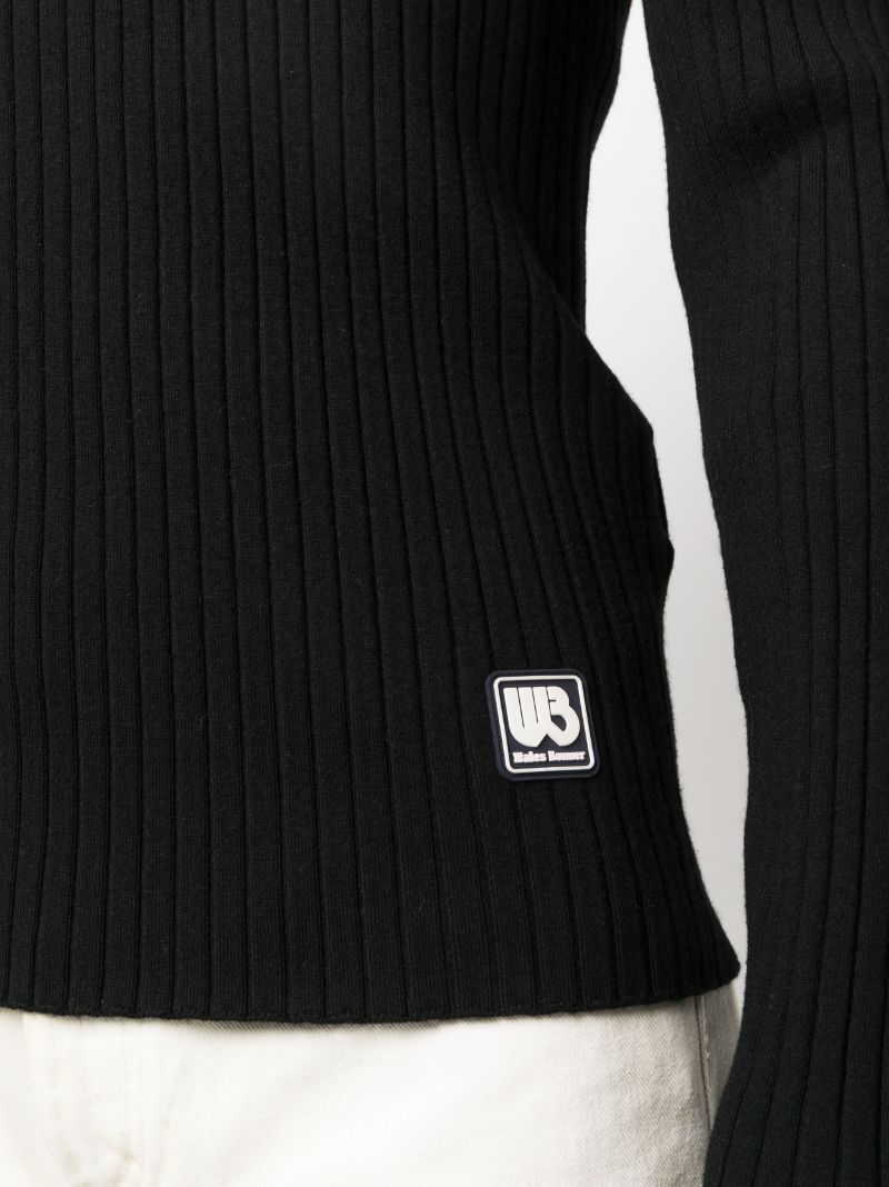 Black Striped Wool Sweater