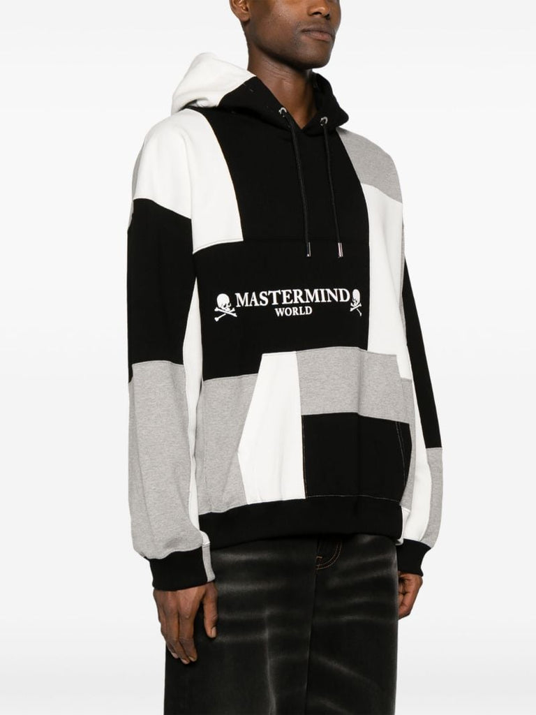 Multicolour Patchwork Cotton Hoodie