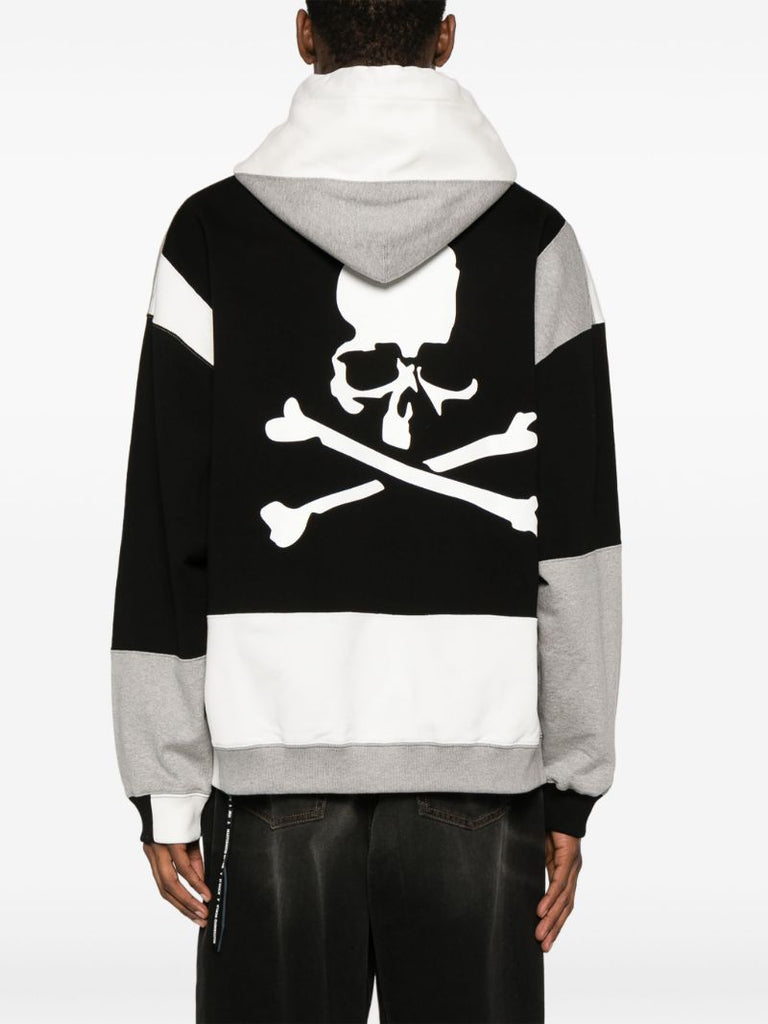 Multicolour Patchwork Cotton Hoodie