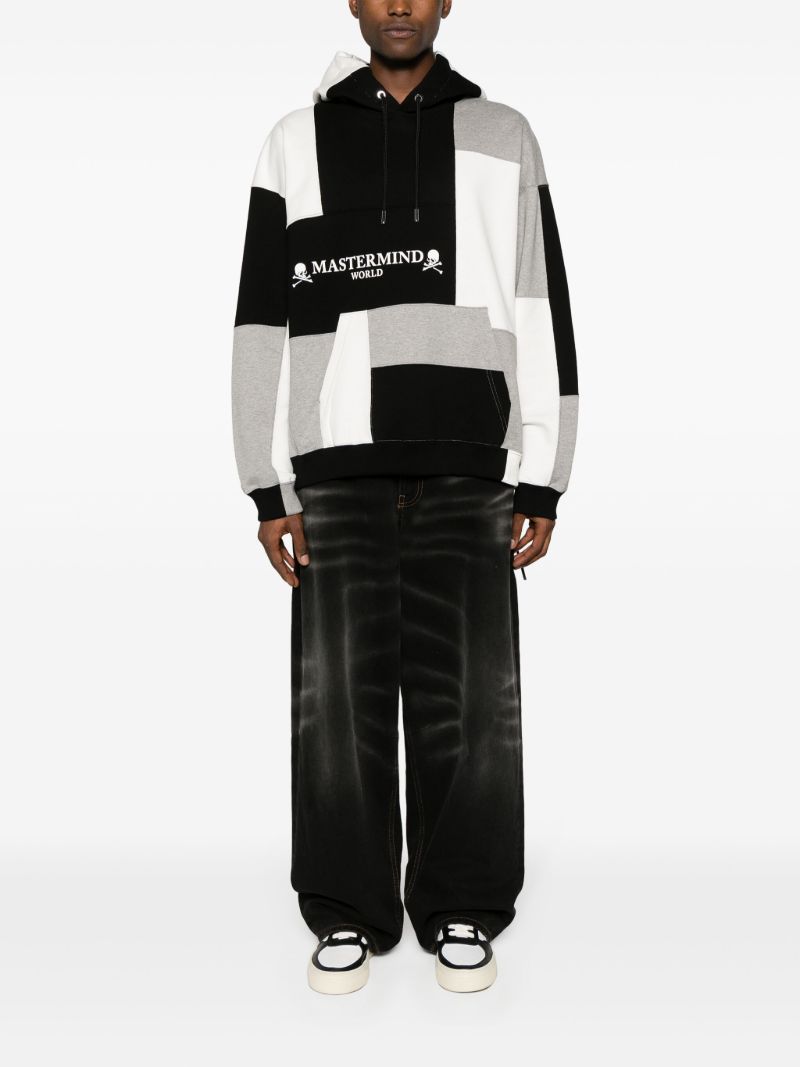 Multicolour Patchwork Cotton Hoodie
