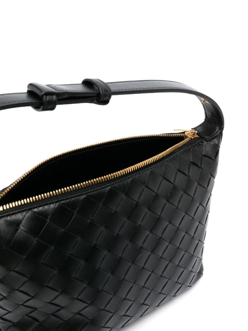 Black Mini Wallace Leather Shoulder Bag