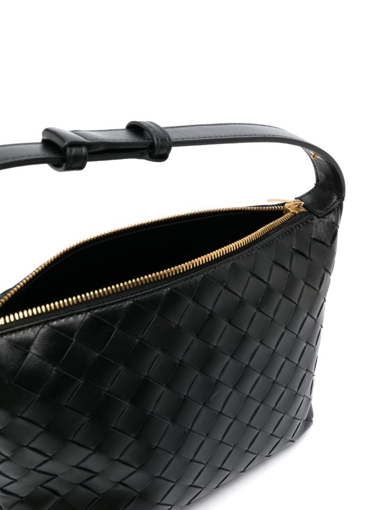 Black Mini Wallace Leather Shoulder Bag
